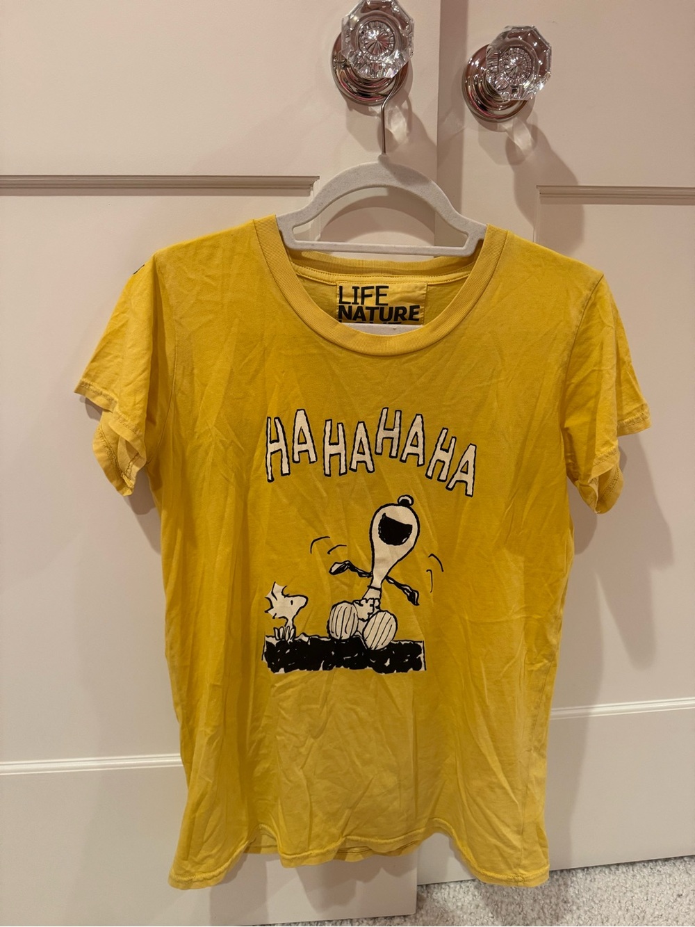 Graphic T-Shirt - 'HAHAHAHA' Snoopy Design